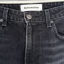 Reformation  Julia High Cigarette Jeans Pacific Wash Black Size 28 Photo 2