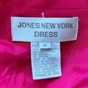 Jones New York Vintage 90's Solid Hot Pink V-Neck Sleeveless Wrap Dress Photo 9