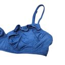 Vera Bradley  Shannon Chambray Ruffle Bikini Top in Medium Wash Blue Photo 3