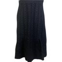 Oscar de la Renta OSCAR,  black cotton smooth and eyelet dress in size 12. EUC Photo 2