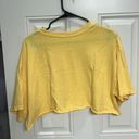 Brandy Melville John Galt Yellow Honey Crop Top Photo 2