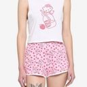 NWT  Strawberry Milk Tank & Shorts Girls Lounge Set Hello Kitty Small Photo 0