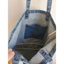 American Eagle  Womens Jean Denim Bag Shoulder Tote distressed Ladies Pur… Photo 4