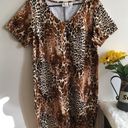 Leopard 🐆 Plus size fitted slimming dress Photo 0