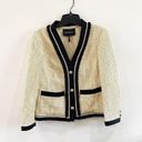 BCBGMAXAZRIA  | Tweed Button Up Blazer in Yellow Multicolor Photo 2