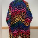 Farm Rio EUC  RARE Rainbow Leopard Fleece Duster oversized Size XS Retails $245 Photo 5