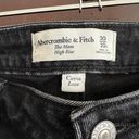 Abercrombie & Fitch  |  Curve Love The Mom High Rise Jeans Black Destroyed Sz 20 Photo 2