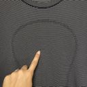 Lululemon  | Swiftly Tech Long Sleeve Crewneck Striped Active Tee Black/White 10 Photo 4