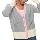 Popsugar Color Block V Neck Cardigan Photo 0