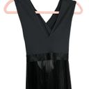 Alexis NWT  Federico Long Pleated Organza Silk Maxi Dress Black White Size XS Photo 4