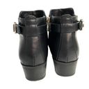 Unisa  Boots Shoes Booties Black Size 6.5 Vegan Leather Interior Zipper Buckle Photo 7