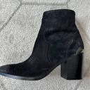 Frye NEW  Flynn Black Suede Ankle Pointed Toe Cowboy Booties Sz 8 Photo 11