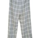 West of Melrose  White Green Plaid Trouser Pants High Rise Straight Leg Size XL Photo 1