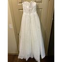 BHLDN  Whispers & Echoes Bellevue Ivory White Linen Wedding Bridal Gown NWT Sz 12 Photo 12