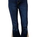 Lucky and Blessed  Dark Wash High Rise Lace Inset Western Flare Jeans Size 12 Photo 0