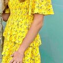 Chelsea & Violet Yellow Floral Tiered Dress Photo 1