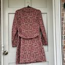 Nine West  JACKET Size 6 Print Brown Paisley Whimsy Cottagecore Blazer Overcoat Photo 5