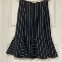 Emporio Armani  Striped Wool Skirt Black & White Photo 5