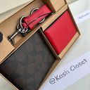 Coach Men Wallet & Card Case Boxed Gift Set In Signature Canvas Photo 0