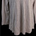 Chico's Chico’s Beige Cable Knit Turtleneck Sweater Top Photo 5