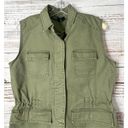 FATE. Women's Sleeveless Cinch Waist Utility Vest Jacket Olive Green Size Small Photo 1