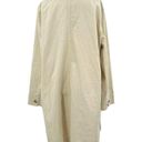 Madewell  Long Belted Chore Coat Cream Ivory Size XL **Missing Belt Photo 5