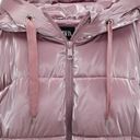 ZARA BLOGGER FAVE Pink Shine Hooded Puffer Jacket Photo 6