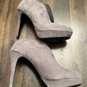 Audrey Brooke  Bootie Heels Women Size 8.5 Gray Suede 4" High Stilleto Pumps Photo 3