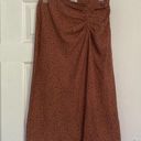 Nine West  brown and black animal print midi skirt. Photo 0