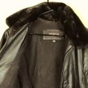 Marc New York  Women’s Dark Brown Leather Faux Trim Jacket Photo 5