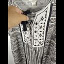 Christopher & Banks  Womens Black White Geometric Print Tank Top Size XL Tunic Photo 6