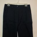 Nordstrom  SIGNATURE Patch Pocket Ankle Pants Navy Blue Cropped Crop 100% Cotton Photo 3