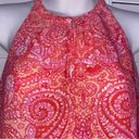 Cynthia Rowley  Pink Orange Paisley Sleeveless Tank Top Size Small Photo 1