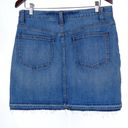 Madewell  Step-Hem Jean Skirt Size 29 Photo 3