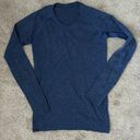 Lululemon Swiftly Tech Long Sleeve Blue sz 6 Photo 0