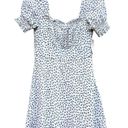 The Row  A White Ditzy Floral Scoop Neck Smocked Mini Dress Women’s Medium NWT Photo 5