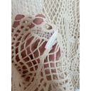 Boho Cream Crochet Lace Top or Swim Swimsuit Cover Up Beach Bohemian Size Medium Photo 5