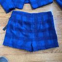 House of Harlow  1960 x Revolve 2 Piece Suit set shorts blazer blue  L Photo 5