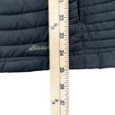 Eddie Bauer  Jacket Womens S Gray Black Down Fleece Puffer Insulated Full Zip Photo 7