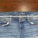 American Eagle Dark Wash Super Stretch Artist Cropped Denim Jeans Size 14 Short Photo 7