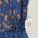 City Triangles NEW  Dress Juniors Size 5 Blue Short Sleeve Fit & Flare Lace Dress Photo 6