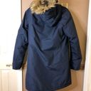 Helly Hansen  Aden Winter Water Resistant Parka Jacket Faux Fur Hood Navy Large Photo 2