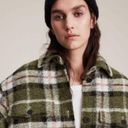 ALLSAINTS 💕💕 Tia Plaid Wool Blend Shirt Jacket ~ Green Check Print ~ US 4 NWT Photo 6