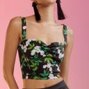 Cynthia Rowley Devi Bonded Tank - Green/White Floral Photo 0