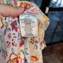 Italian Connection womens boho floral open front kimono cream L/XL Size L Photo 2