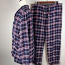 Brooks Brothers  Womens Flannel Pajama Shirt Pants Set Size L Large Plaid Cotton Photo 1