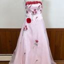 None Pretty Custom Pink Embroidered Rose Wedding Gown! Photo 0