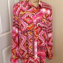 Jones New York Blouse Size XL Multi Color Long Sleeves 100% Polyester Shirt Top Photo 1