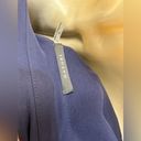 Natori  NAVY blue long sleeve button down tunic top Photo 1