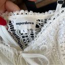 superdown REVOLVE dress By the Way Del Crochet Lace Keyhole White embroidered  Photo 3